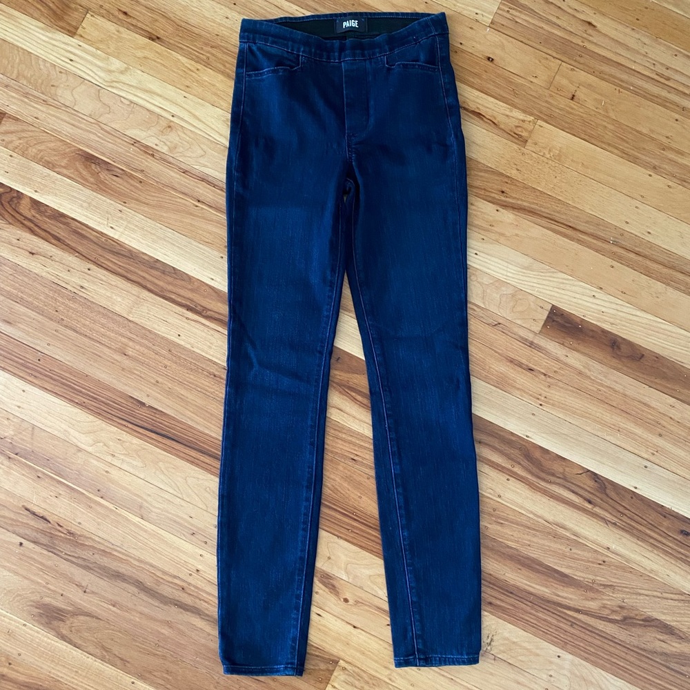 Paige Hoxton Ultra Skinny Pull-On Jeans, Size 24